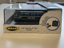 Carson RC MB BUS O 302 POLIZEI Auto 1:87 Modellauto Fernsteuerung NEU OVP