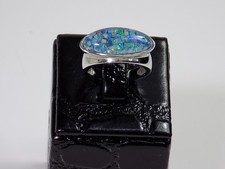 Top Designer Ring Opal Mosaik