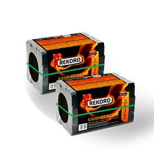 Rekord Kaminbriketts Kohle 20 kg Braunkohle 2x10kg Bündelbriketts Brennstoffe