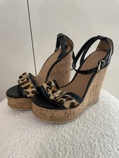 Keilabsatz Heels Leomuster