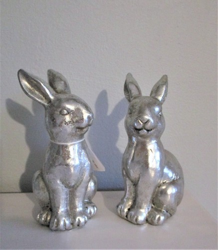 Hase silberfarben 2er - , set