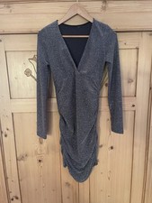 Kleid Glitzer schwarz silber