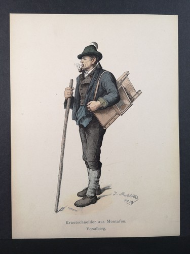 Farblithographie 1887 - v.,