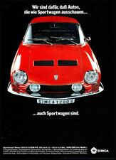 Simca 1200 S Coupe, originale Werbung aus 1969