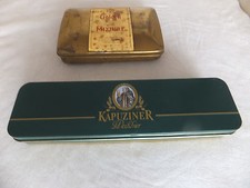 2 X METALLDOSE FLACH  GOLDEN