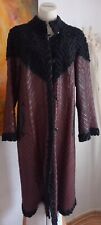 Damen Leder- Wendemantel Persianer,Patchwork Gr. ca.38/40 geschätzt mit Fehlern!