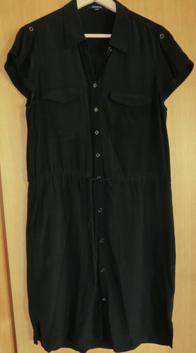 Damen kleid kurzarm schwarz - kleid,
