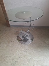 Runder Kaffeetisch aus Glass