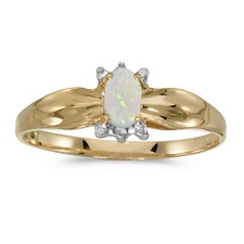 Ring karat gelbgold ovaler - 10,