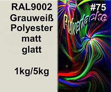 PULVERLACK Beschichtungspulver Pulverbeschichtung RAL9002 Grau Grauweiß matt