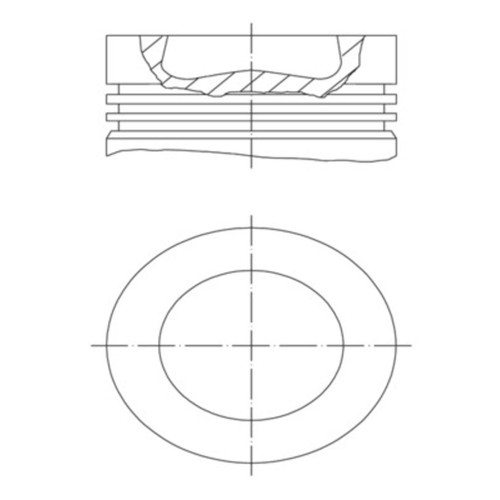 Kolben mahle 028 00155 002 - mahle, pi