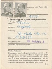DDR, Ausweis zum Bezug von