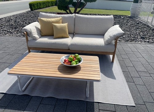 Dedon tibbo 2er bank mit - dedon, tisch