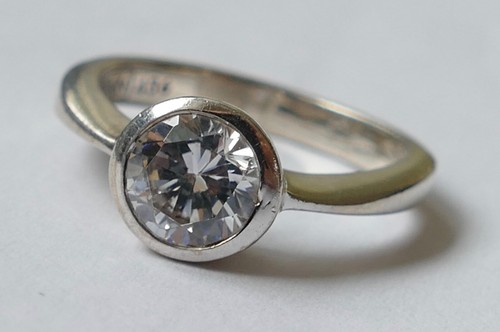 Solitär ring zirkonia - ring, 1