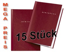 15 rote Bewerbungsmappen von