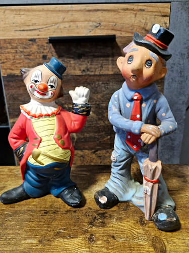 Handbemalte keramik clown - handbemalte,