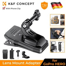 K&F Concept 360° Rucksack Schultergurt Halterung für GoPro,DJI Action Camera