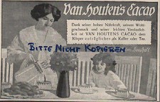 AMSTERDAM, Werbung 1913, Van Houten's Cacao Trink-Schokolade