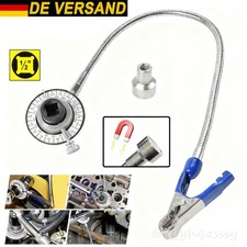 Drehwinkelmesser 1/2"360° Drehmomentschlüssel Knarre Gradmesser Winkelmessgerät.