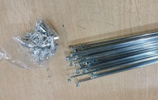 36 Stk. Fahrrad Stahl Speichen 14G 291mm Länge mit Nippel