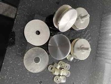 Punkthalter Ø 70 mm geradem Anschluss, V4A Glashalter Glasklemme Klemmhalter AbP