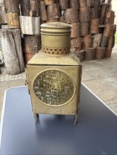 DDR VEB Schiffslaternenwerk Ueckermünde 1977 Eisenbahnlaterne Zugschlussleuchte