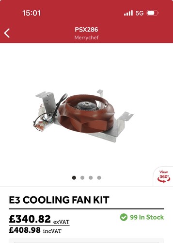 Merrychef lüfter kit - lüfter-kit,