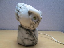 Vintage Eule Lampe Eulenlampe Marmor 1838g schwer