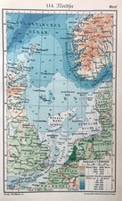 Landkarte Nordsee