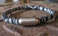 Surfer Armband schwarz weiß