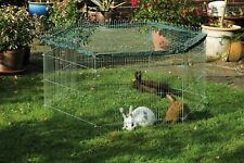 dobar Freilaufgehege für Jungtiere 6-eckig Kaninchengehege Kleintiergehege