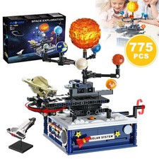 Technic Sonnensystem BausatzSet Erde Mond Sonne Modell Bausteine Klemmbausteine