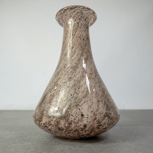 Kunstglas vase rosa weiß - rosa, gold