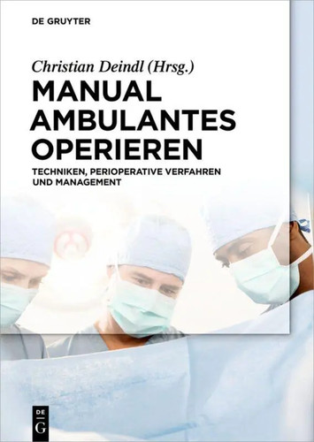 Manual ambulantes operieren - operieren, |