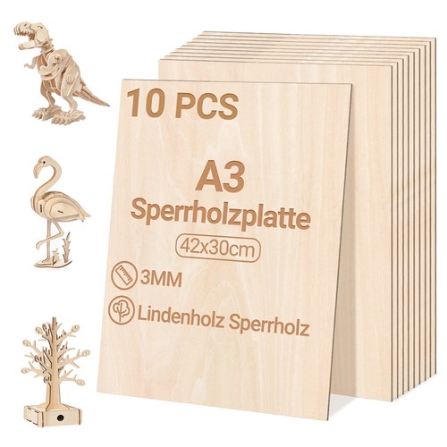 10x dünne sperrholz platte - dünne, sperrholz-platte