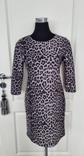 Traumhaftes ZARA Etui  Bodycon  Kleid Gr.  M   38  Leoparden Leo next grau schwa