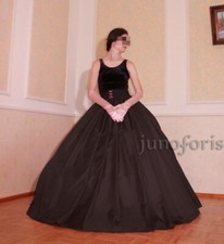 Ballrock Taftrock für Ballkleid Braun Ballnacht Krinoline 5 m Ballnacht