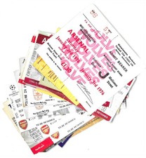 Arsenal Spieltickets - Auswahl aus Dropdown-Liste - alle gescannt (90)