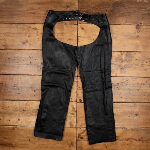 Leather rider chaps hose pants - hose,