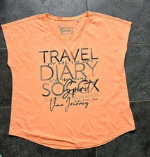 Damen-Shirt / Gr. 44-46 XXL/Orange- Schwarz/Camp David-Soxxc ,Neu 