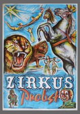 Zirkus Probst Zeichnung Grafik