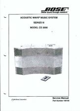 Bose Service Manual für Acoustic Wave Music Syst. Series III Model CD 3000  Copy