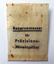 RARITÄT! 4 Reservemesser für