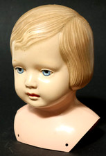 Alte Cellba Puppe Puppenkopf Puppen Brustblatt Kopf 13 1/2 Brustblattpuppe 13 cm