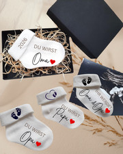 Babyankündigung Babysocke in