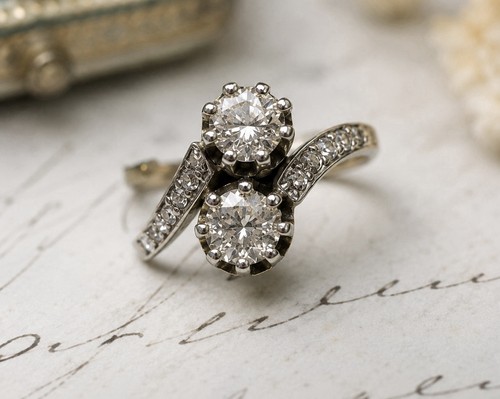 Ring toi moi 585 - 585,, platin
