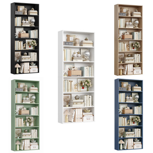 Bücherregal mit fächern - bücherregal, 6