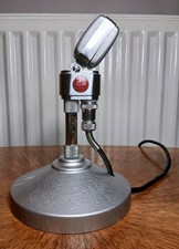 Reslo RBL 30/50 Ohm Bändchenmikrofon 60er Jahre Ständer & 18 Fuß Kabel Außergewöhnlich!