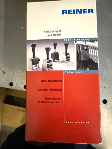Reiner handstempel aus metall - reiner,