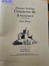 Noten Harfe Paul Hurst Concierto de Aranjuez Second Movement.